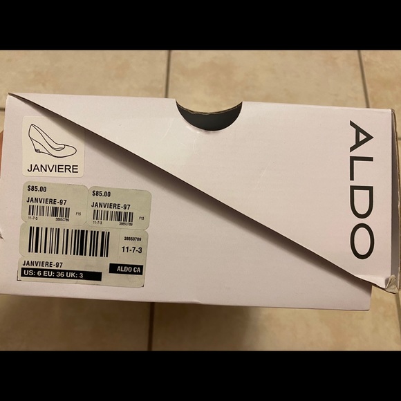 Aldo black wedge heels - Picture 5 of 7